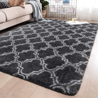 Large Plush Shag Area Rugs for Bedroom – Super Soft, Fluffy, Non-Slip Carpets for Living Room, Kids' Room, Nursery, or Girls' Rooms