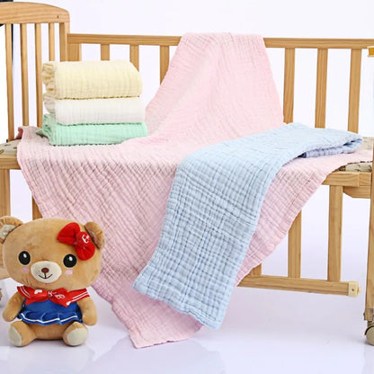 Kids Towel, Toddler Baby Soft Cotton Bath Towel, Infant Sleeping Wrap Blanket For Newborn Baby  105x105cm