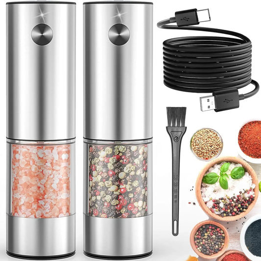 electric salt and pepper grinder , kitchen gadgets