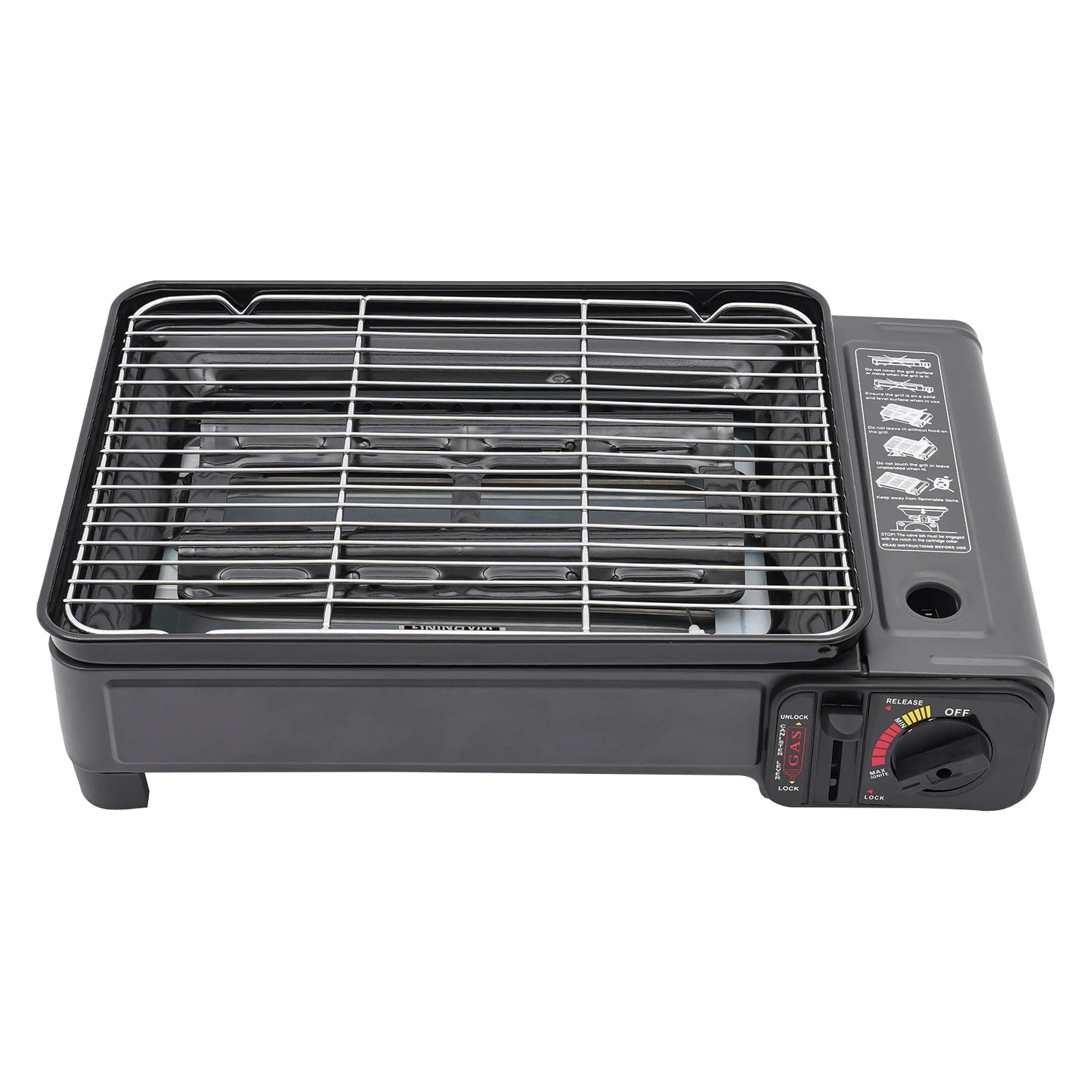 Portable BBQ Grill, Butane Gas Stove Ideal for Camping, Grilling, and Outdoor Cooking