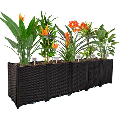 Raised Garden Bed with Legs – Elevated Plastic Planter Boxes for Large Outdoor Plants, Perfect for Patio Gardening , patio planter boxes , raised garden bed