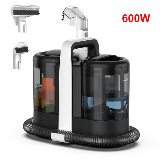 Mamnv Handheld Spot Cleaner – 600/450W, 15/11KPa Suction Power, Spray & Suction Integrated Carpet Cleaner for Sofas and Curtains