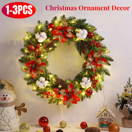 Christmas garland with lights , Pre lit Christmas garland
