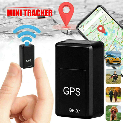 Mini GF-07 GPS Car Tracker with Real-Time Tracking, Anti-Theft & Anti-Lost Features, Key & Pet Locator, Strong Magnetic Mount, and SIM-Based Positioning