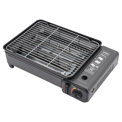 Portable BBQ Grill, Butane Gas Stove Ideal for Camping, Grilling, and Outdoor Cooking