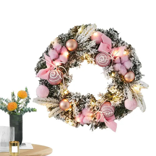 Pre lit wreath , Pre lit Christmas garland , Christmas decorations
