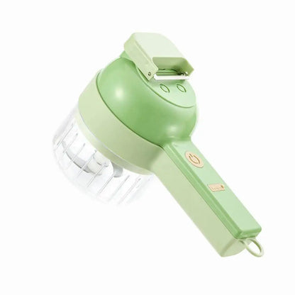 Portable Mini Chopper Food Processor – Electric 4-in-1 Vegetable Cutter and Small Food Processor for Kitchen Use , mini food chopper electric , kitchen gadgets