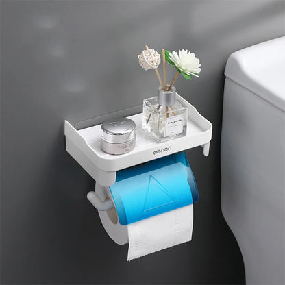 Multifunctional Wall-Mounted Toilet Paper Holder – Waterproof Tissue Box Rack, Luxury Bathroom Accessories