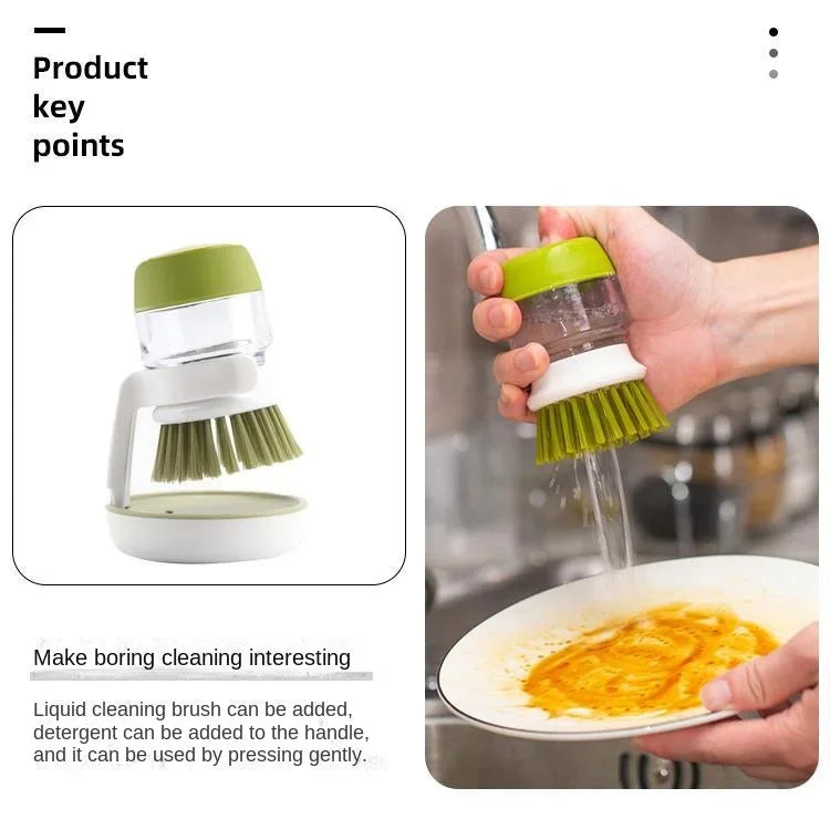 Kitchen Cleaning Gadgets – Pot Scrubbing Tool, Descaling and Decontamination Brush, Dishwashing Accessories, and Cleaning Products