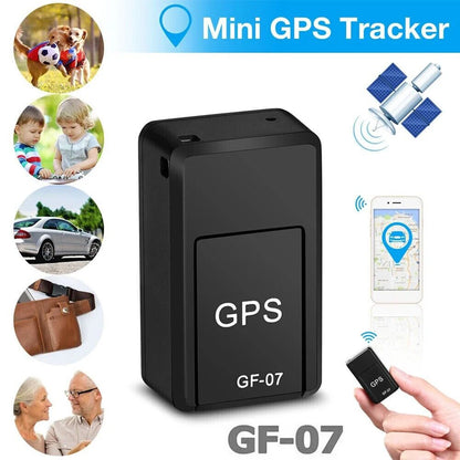 Mini GF-07 GPS Car Tracker with Real-Time Tracking, Anti-Theft & Anti-Lost Features, Key & Pet Locator, Strong Magnetic Mount, and SIM-Based Positioning