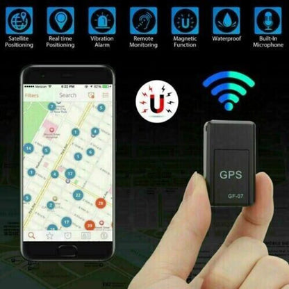 Mini GF-07 GPS Car Tracker with Real-Time Tracking, Anti-Theft & Anti-Lost Features, Key & Pet Locator, Strong Magnetic Mount, and SIM-Based Positioning