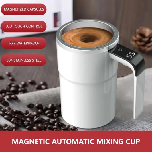 self stirring coffee mug , utomatic stirring cup , rechargable coffee mug
