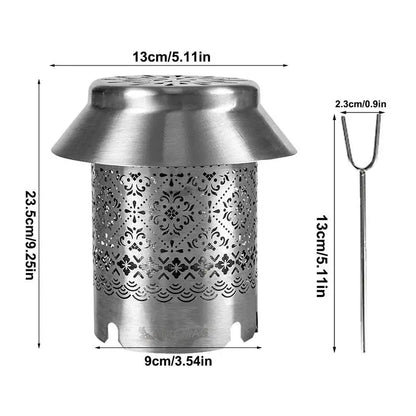 Outdoor Portable Gas Heater, Camping Warmer Stove with Heating Cover, Gas Burner, and Stove Accessories