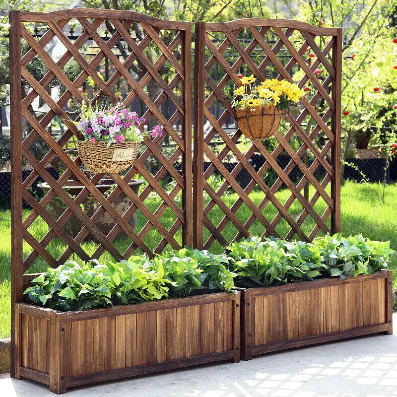 wooden raised garden bed , wooden garden box , 
Planter Box , wooden planters
