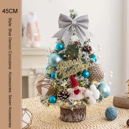 45cm Mini Christmas Tree with LED Lights , Perfect for DIY Desktop Decoration, Merry Christmas, New Year Celebrations, and Home Parties. Christmas tree decorations , Artificial Christmas trees , pre lit Christmas tree