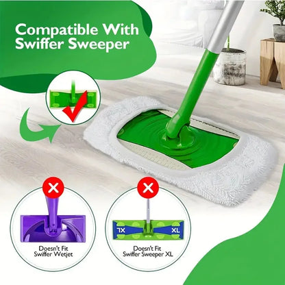 Replaceable Mop Cloth Set for Reusable Floor Cleaning, Suitable for Bedroom and Living Room, Compatible with Lazy Mop Accessories