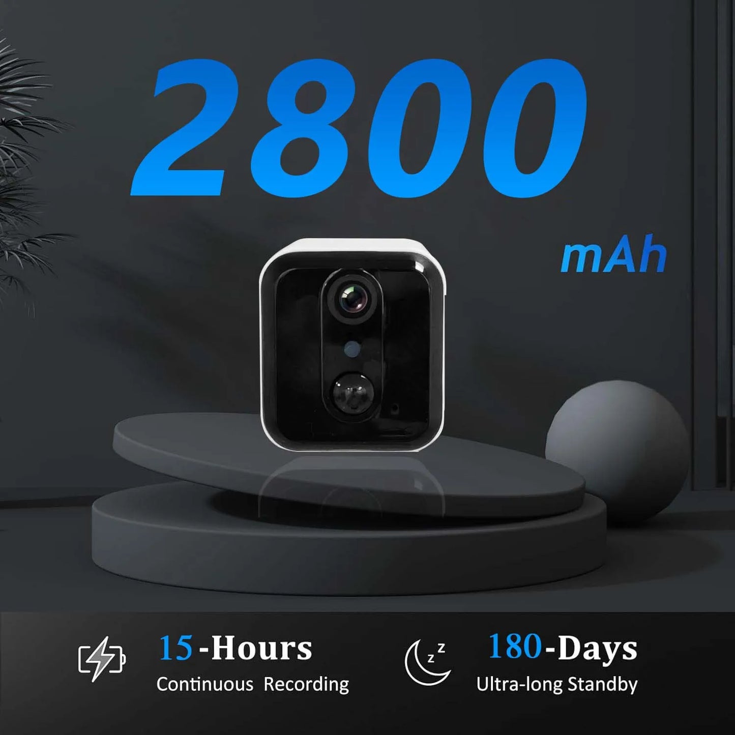 WiFi Mini Camera – 3MP Wireless Surveillance Camera with PIR Motion Detection, Ideal for Home Security and Nanny Monitoring