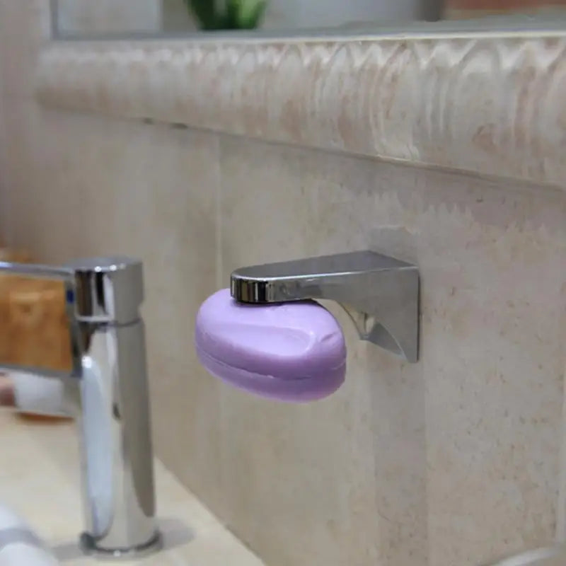 Magnetic Soap Holder – Self-Adhesive Wall-Mounted Hanging Soap Dish with Magnet, Lightweight for Soaps