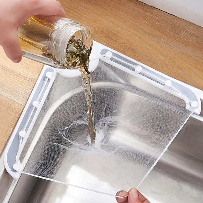 Triangle Sink Strainer Basket – Kitchen Drain Strainer with 50 Included Bags, Ideal for Catching Debris , kitchen sink drain strainer , sink strainer basket