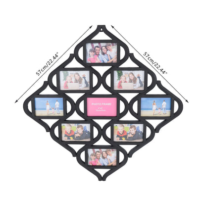 9-Photo Wall Mount Collage Frame for 4x6 Family Pictures - Gallery Style Photo Display , Hanging Photo Display ,  ,