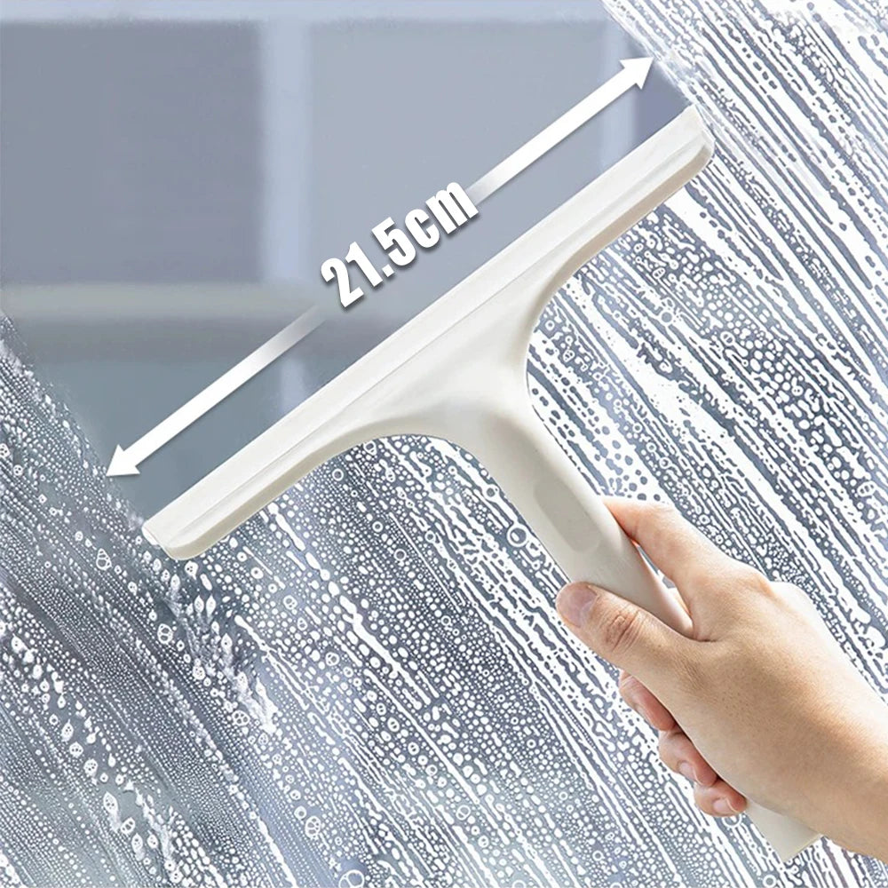 3-in-1 Window Cleaning Squeegee – Multi-Function Glass and Mirror Wiper with Spray Bottle and Microfiber Scrubber for Home and Car Cleaning