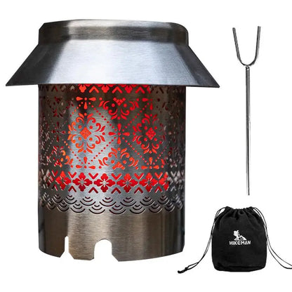 Outdoor Portable Gas Heater, Camping Warmer Stove with Heating Cover, Gas Burner, and Stove Accessories