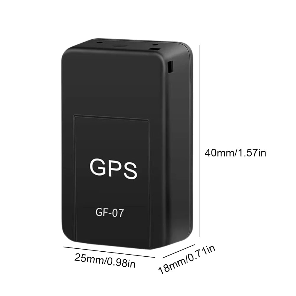 Mini GF-07 GPS Car Tracker with Real-Time Tracking, Anti-Theft & Anti-Lost Features, Key & Pet Locator, Strong Magnetic Mount, and SIM-Based Positioning