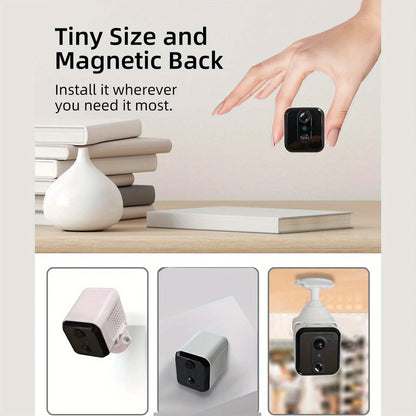 WiFi Mini Camera – 3MP Wireless Surveillance Camera with PIR Motion Detection, Ideal for Home Security and Nanny Monitoring